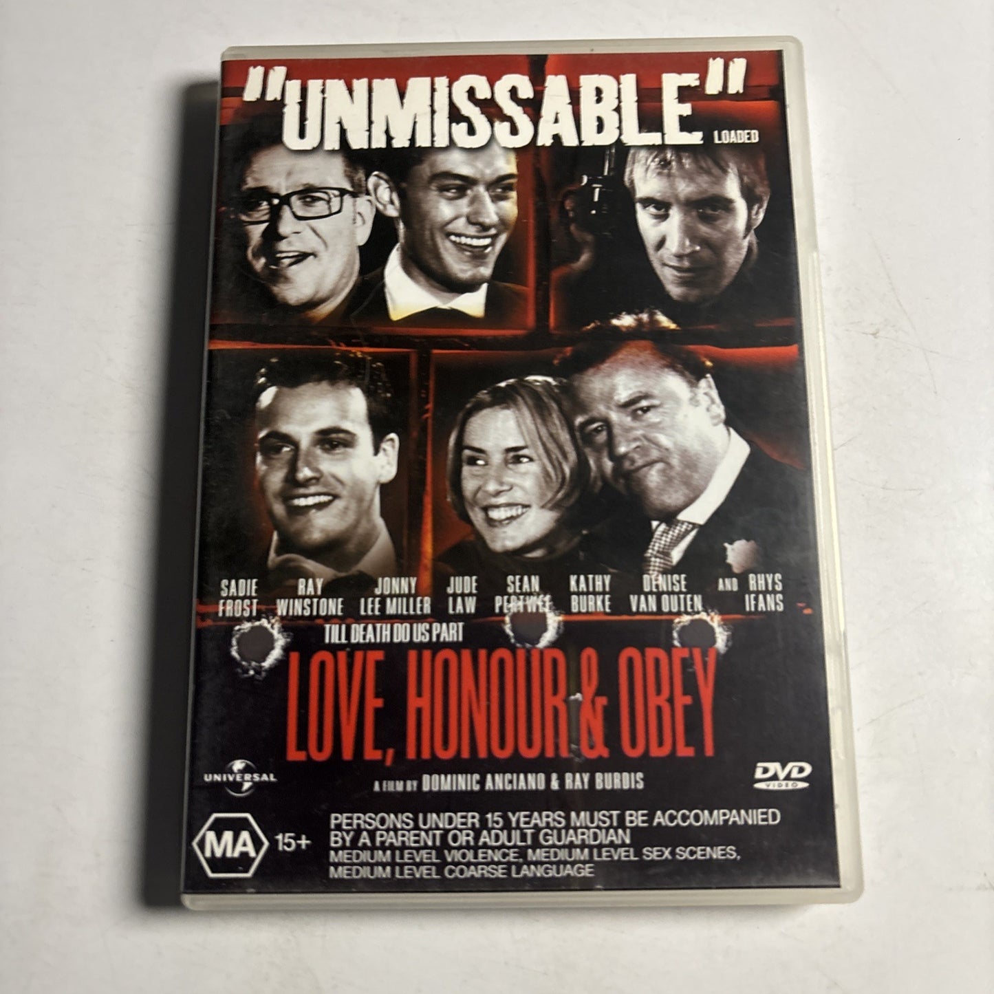 Love, Honour and Obey (DVD, 2000) Jude Law, Ray Winstone Region 4 &2