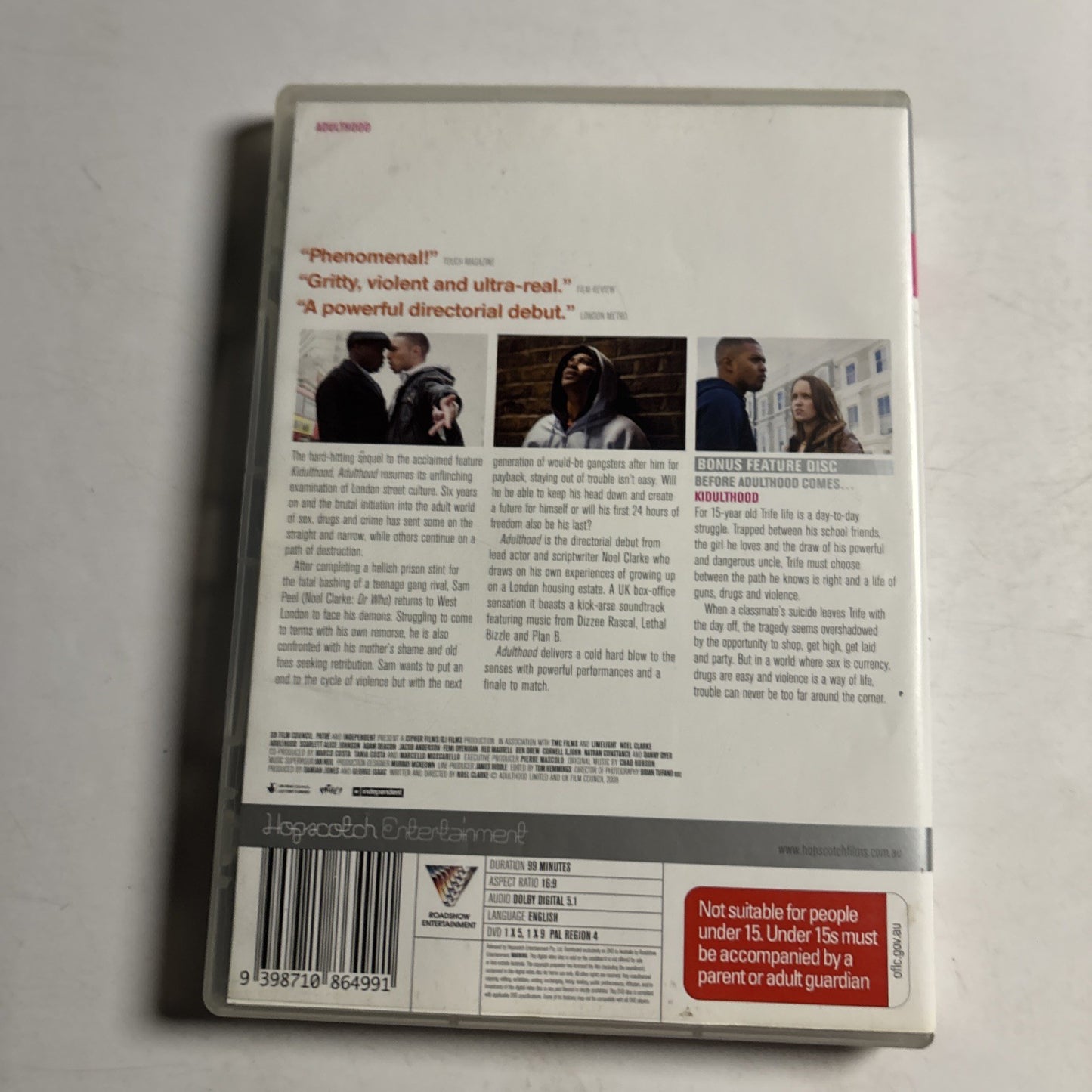 Adulthood (DVD, 2008) Noel Clarke Region 4
