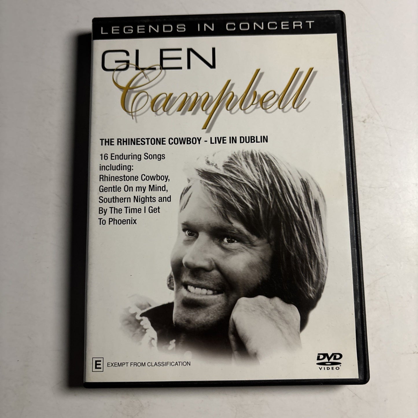 Glen Campbell - The Rhinestone Cowboy Live In Dublin Legends In Concert DVD NEW