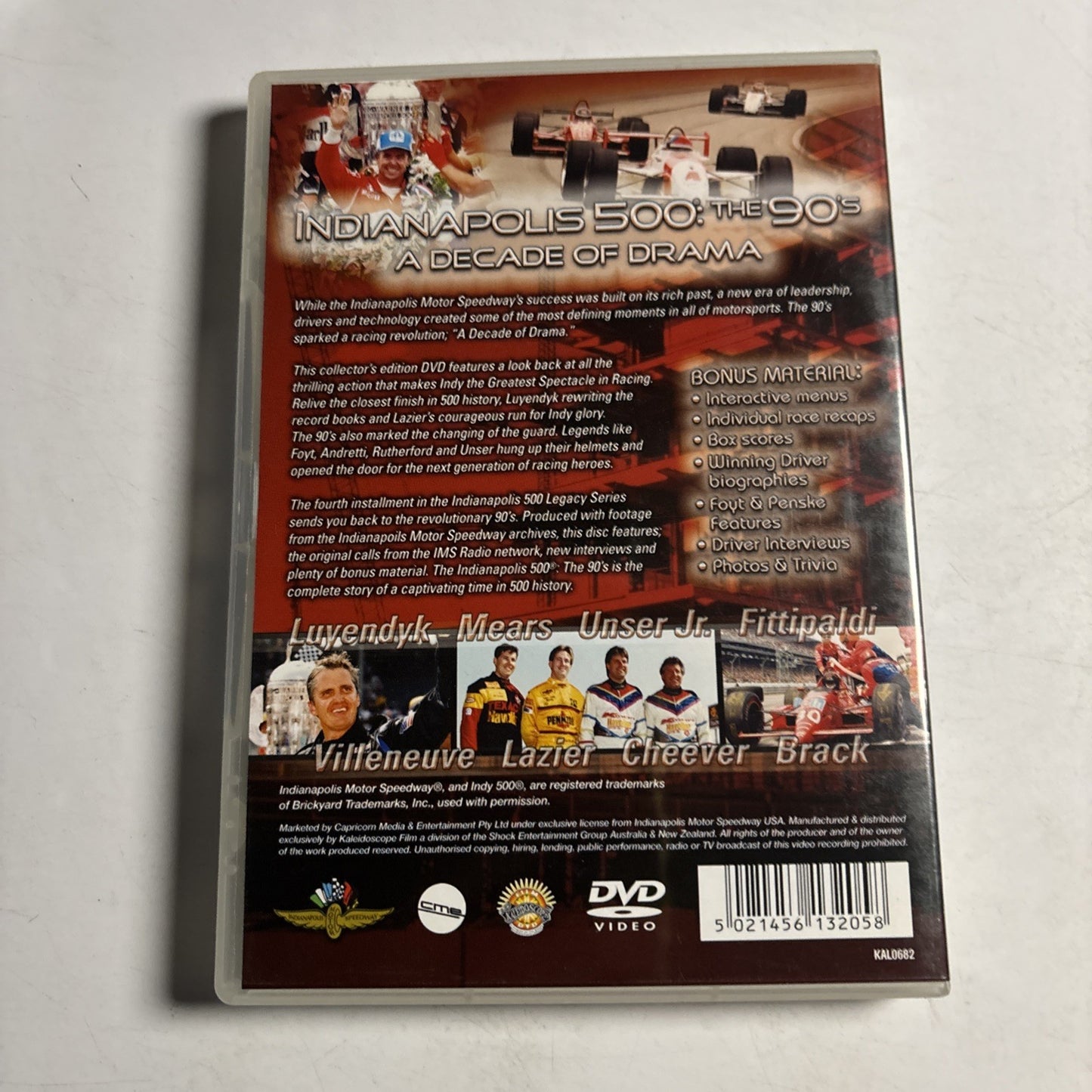 Indianapolis 500 - Legacy Series 90's (DVD, 2005) All Regions NEW