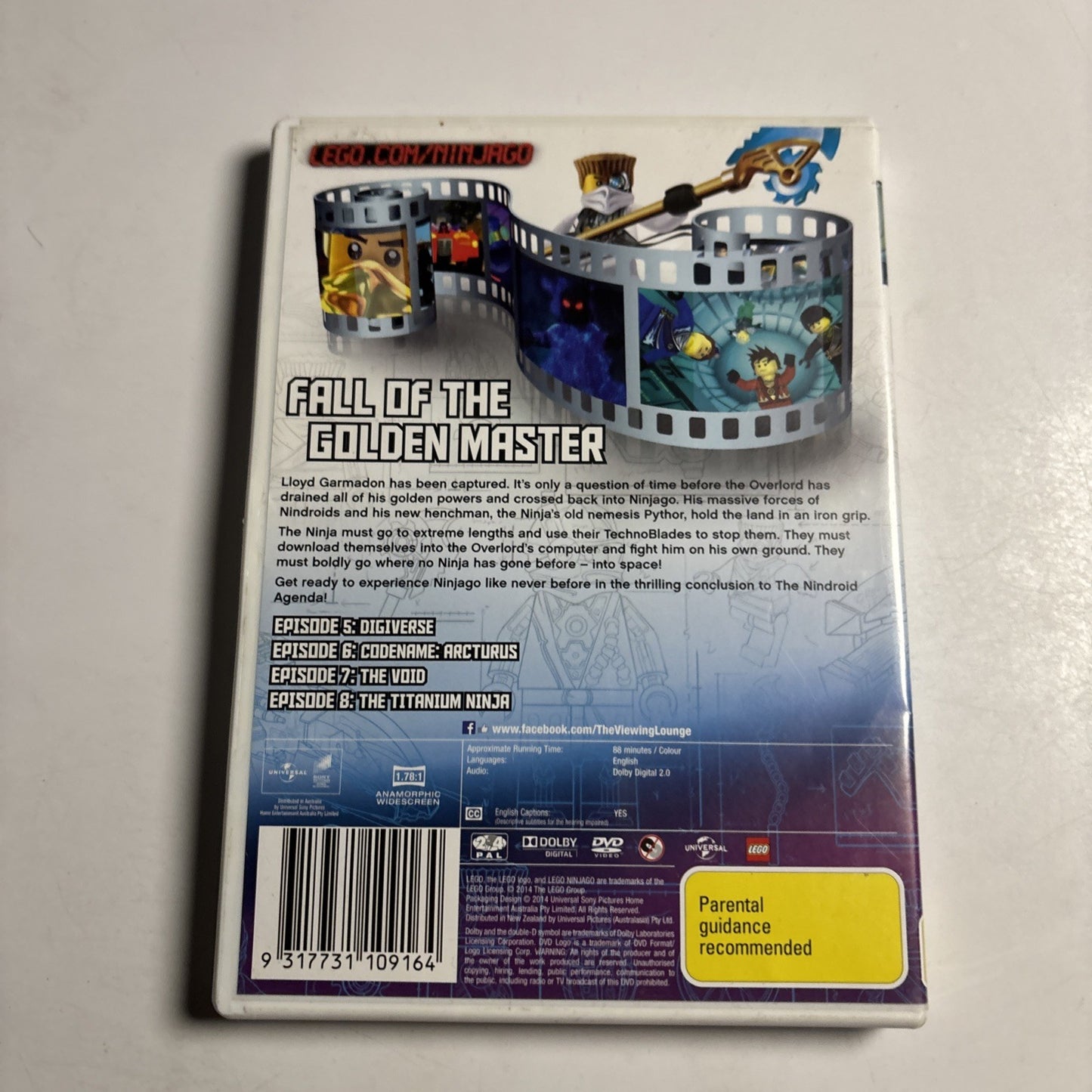 Lego Ninjago - Masters of Spinjitzu : Series 3 : Vol 2 (DVD, 2011) Region 4 &2