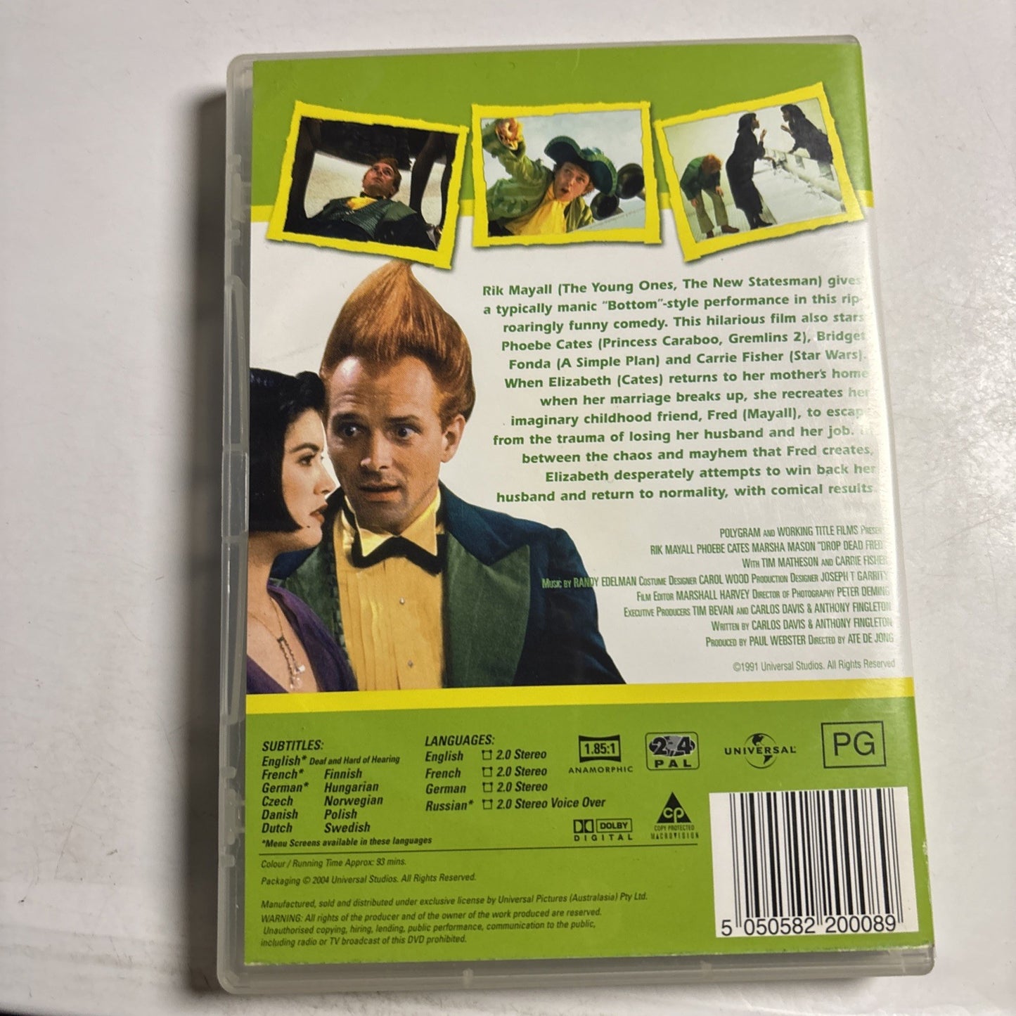 Drop Dead Fred (DVD, 1991) Rik Mayall Region 4 &2