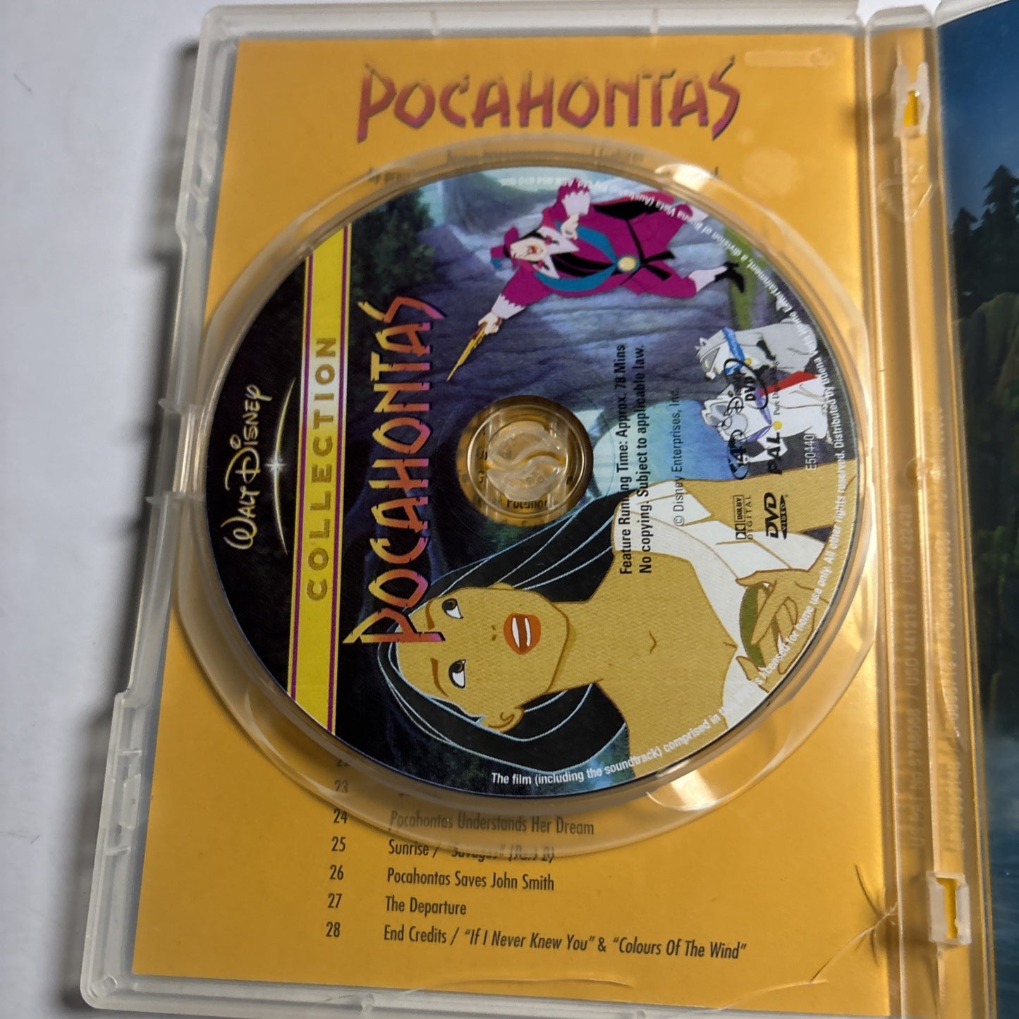 Pocahontas (DVD, 1995)  Disney Region 4