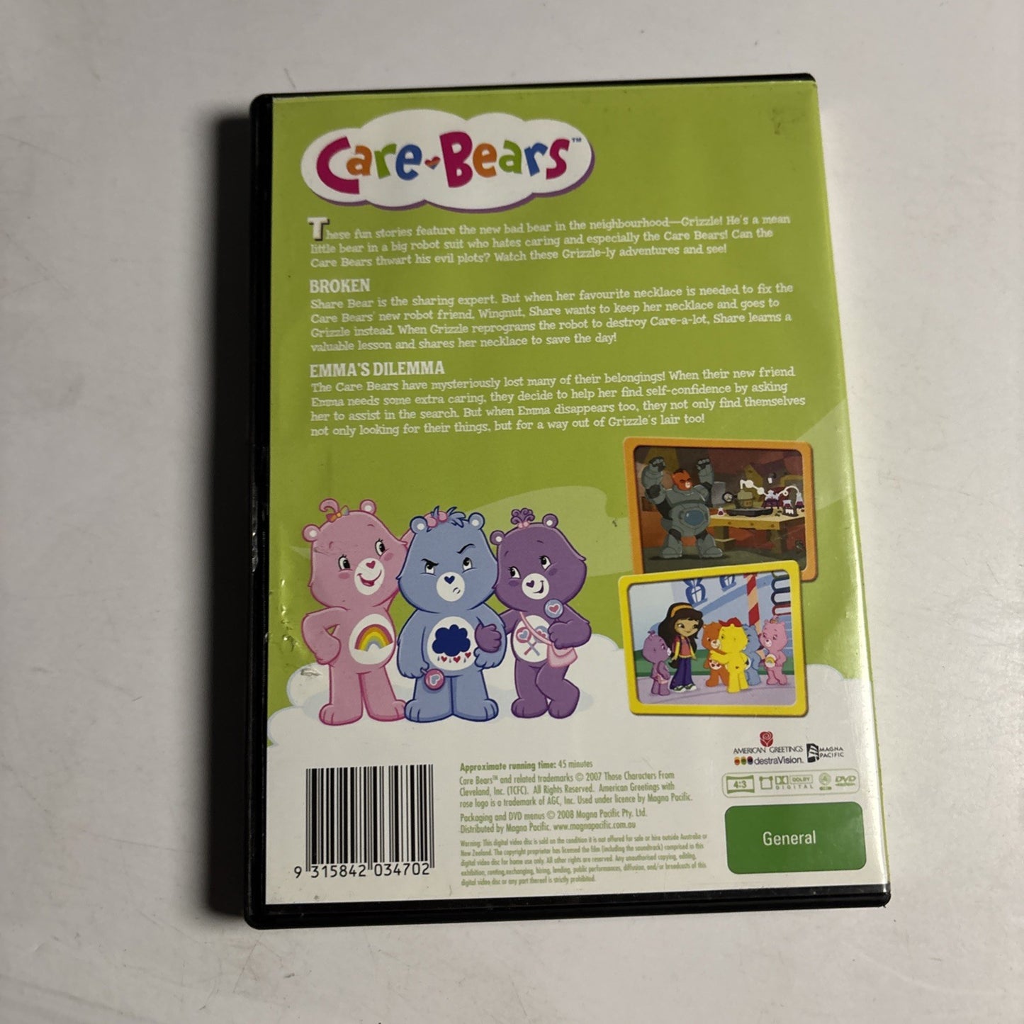 Care Bears - Grizzle-Ly Adventures (DVD, 1987) Region 4
