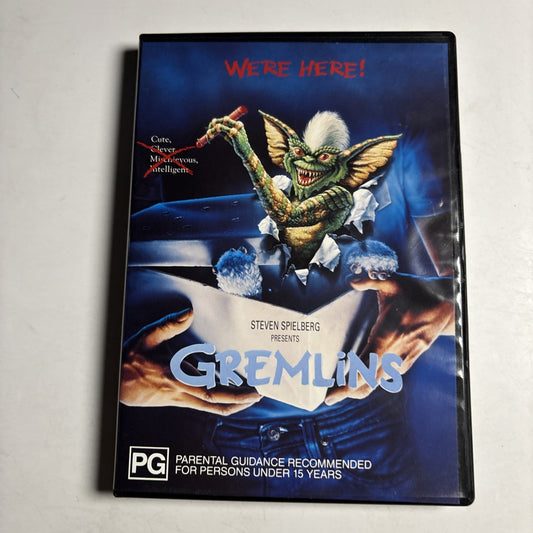 Gremlins (DVD, 1984) Steven Spielberg, Zach Galligan, Phoebe Cates Region 4