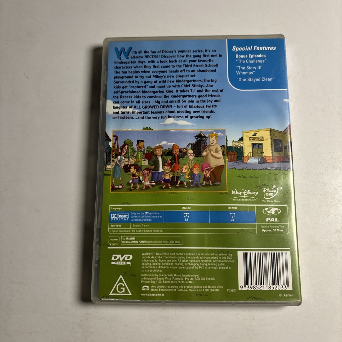 Recess - All Growed Down (DVD, 2003) Disney Region 4