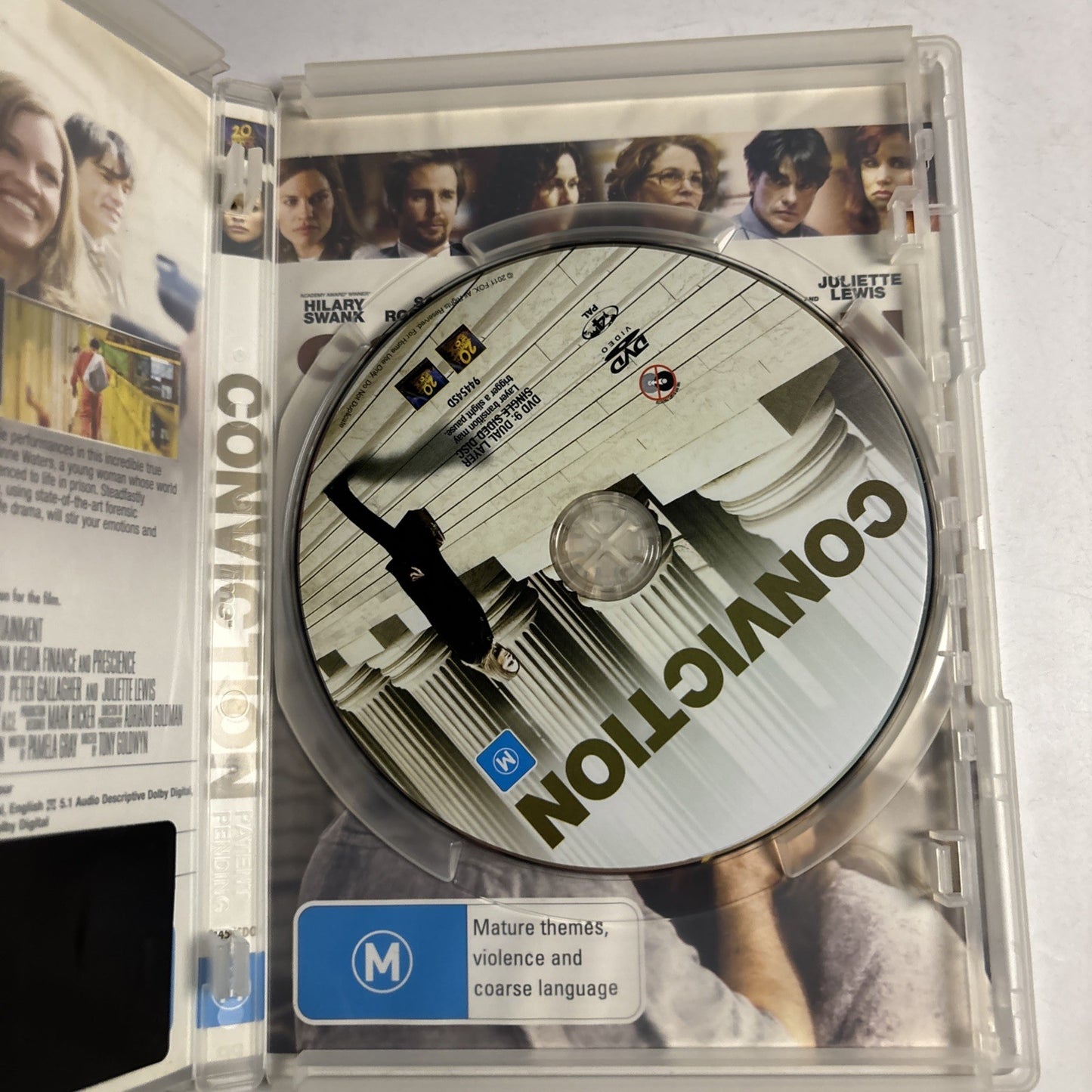 Conviction (DVD, 2010) Hillary Swank, Juliette Lewis Region 4