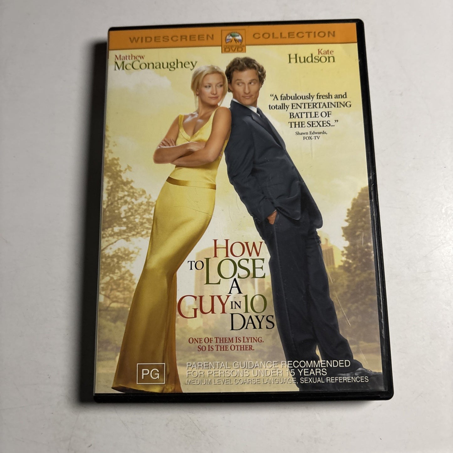How to Lose a Guy in 10 Days (DVD, 2002) Matthew McConaughey, Region 4 NEW