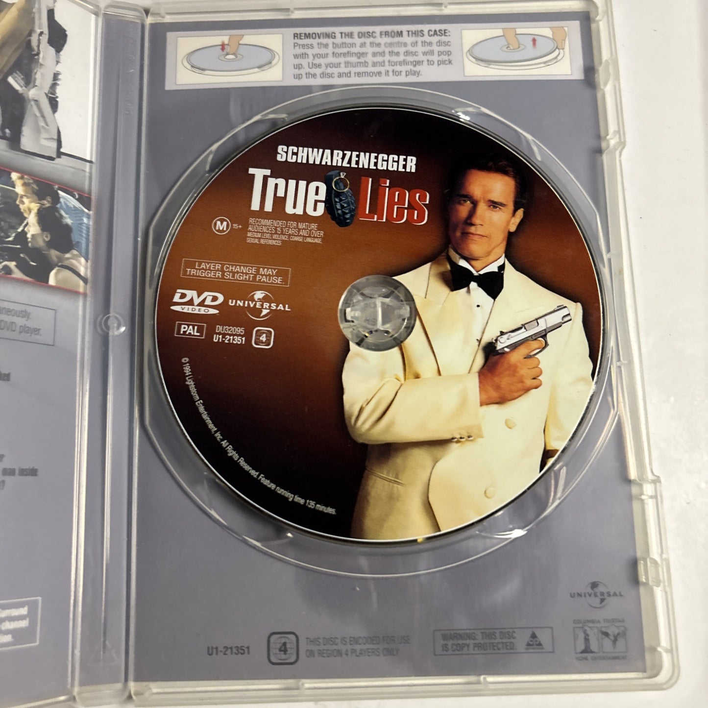 True Lies  (DVD, 1994) Arnold Schwarzenegger Region 4