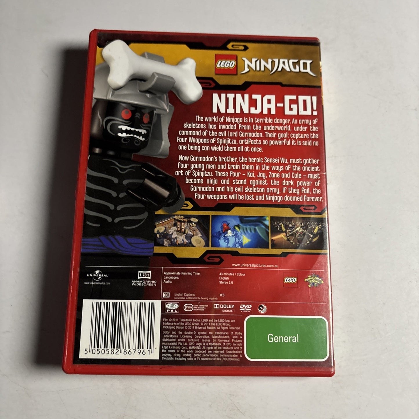 Lego Ninjago - Masters of Spinjitzu (DVD, 2011) Region 4 &2