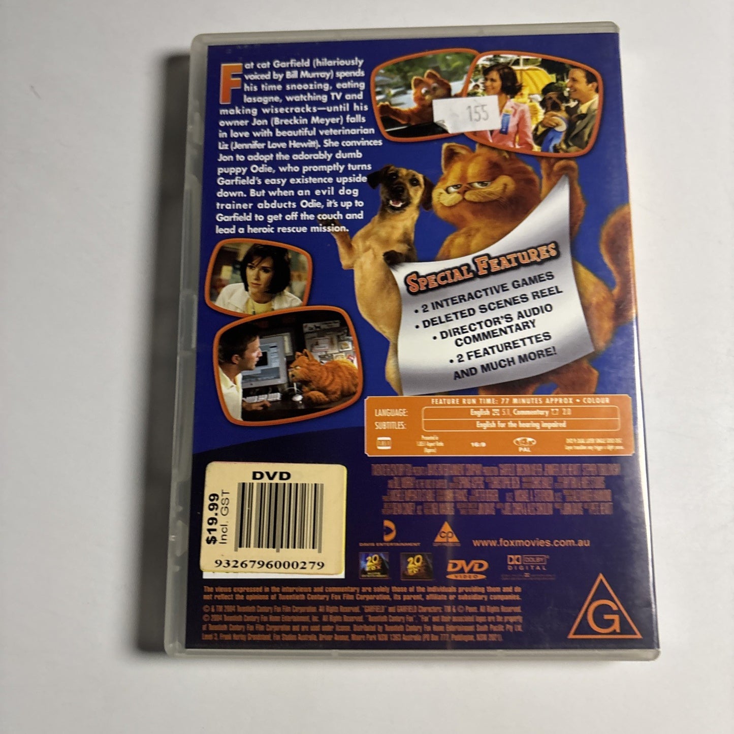 Garfield - The Movie (DVD, 2004) Region 4