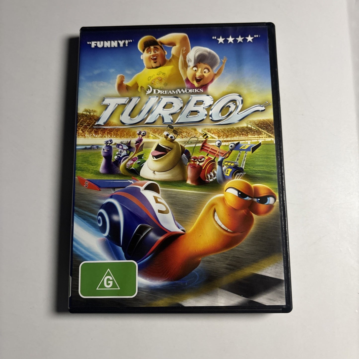 Turbo (DVD, 2013) Paul Giamatti, Maya Rudolph, Michael Pena, Region 4