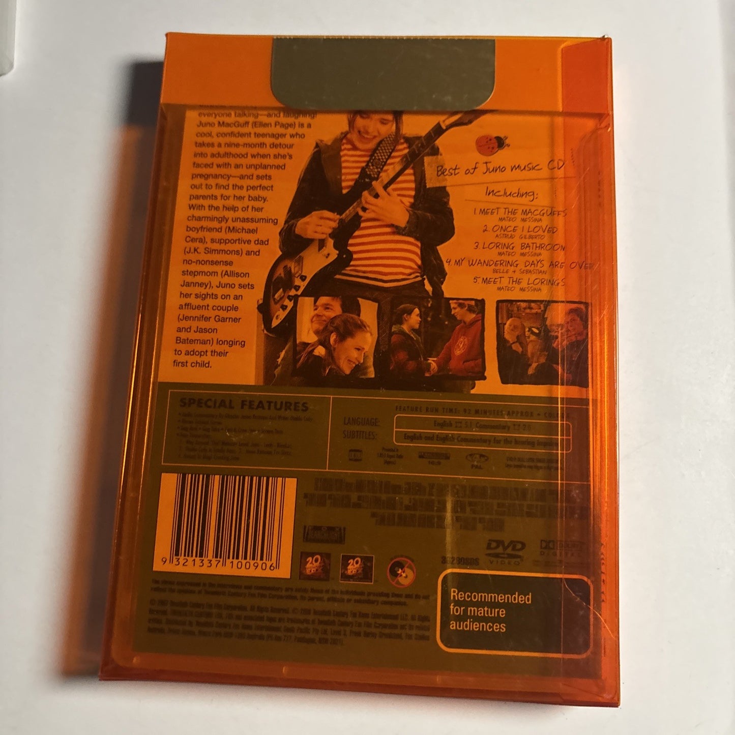 Juno (DVD, 2008) Ellen Page, Michael Cera Region 4