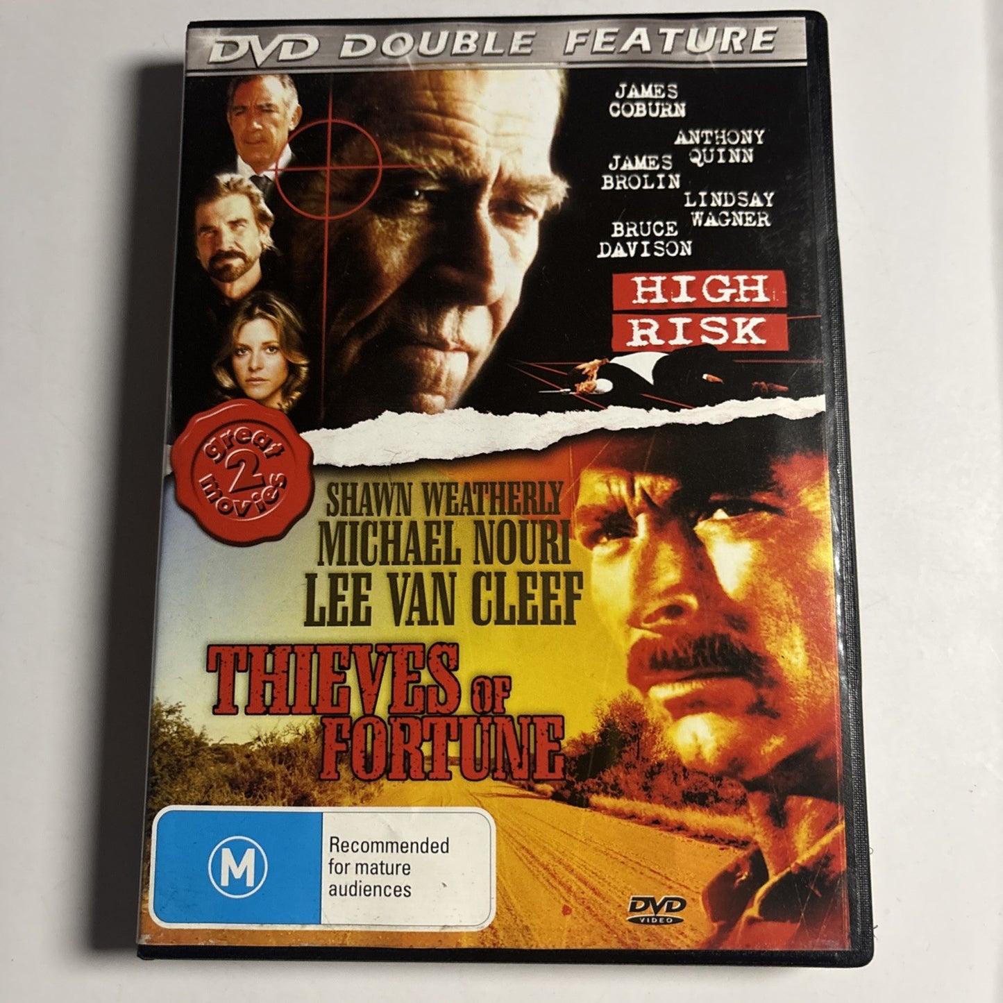 High Risk / Thieves of Fortune (DVD 1990) Lee Van Cleef, James Coburn All Region
