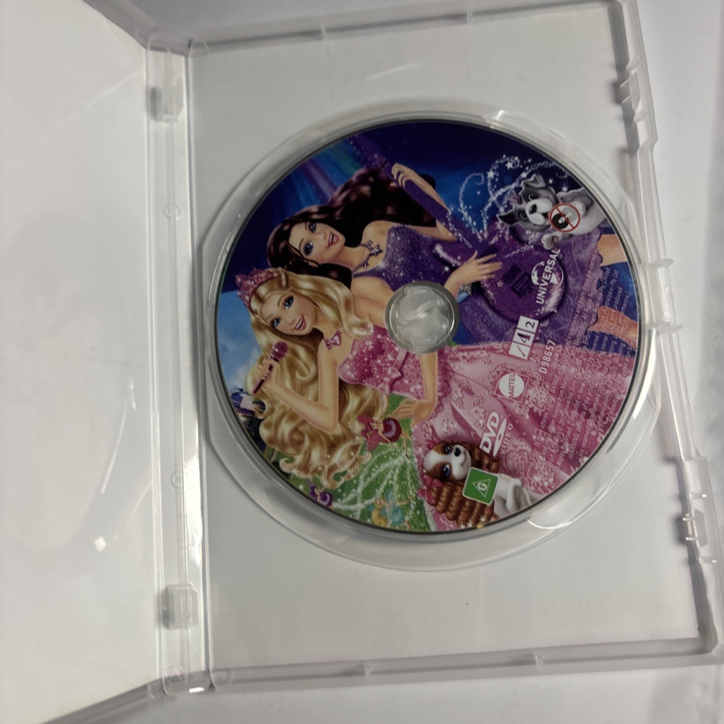 Barbie - The Princess & The Popstar (DVD, 2012) Region 4 &2