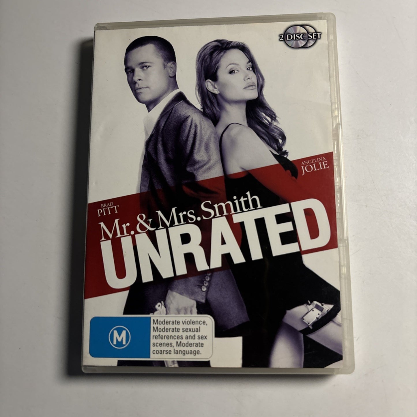 Mr & Mrs Smith - Unrated (DVD, 2005, 2-Disc) Brad Pitt, Angelina Jolie Region 4