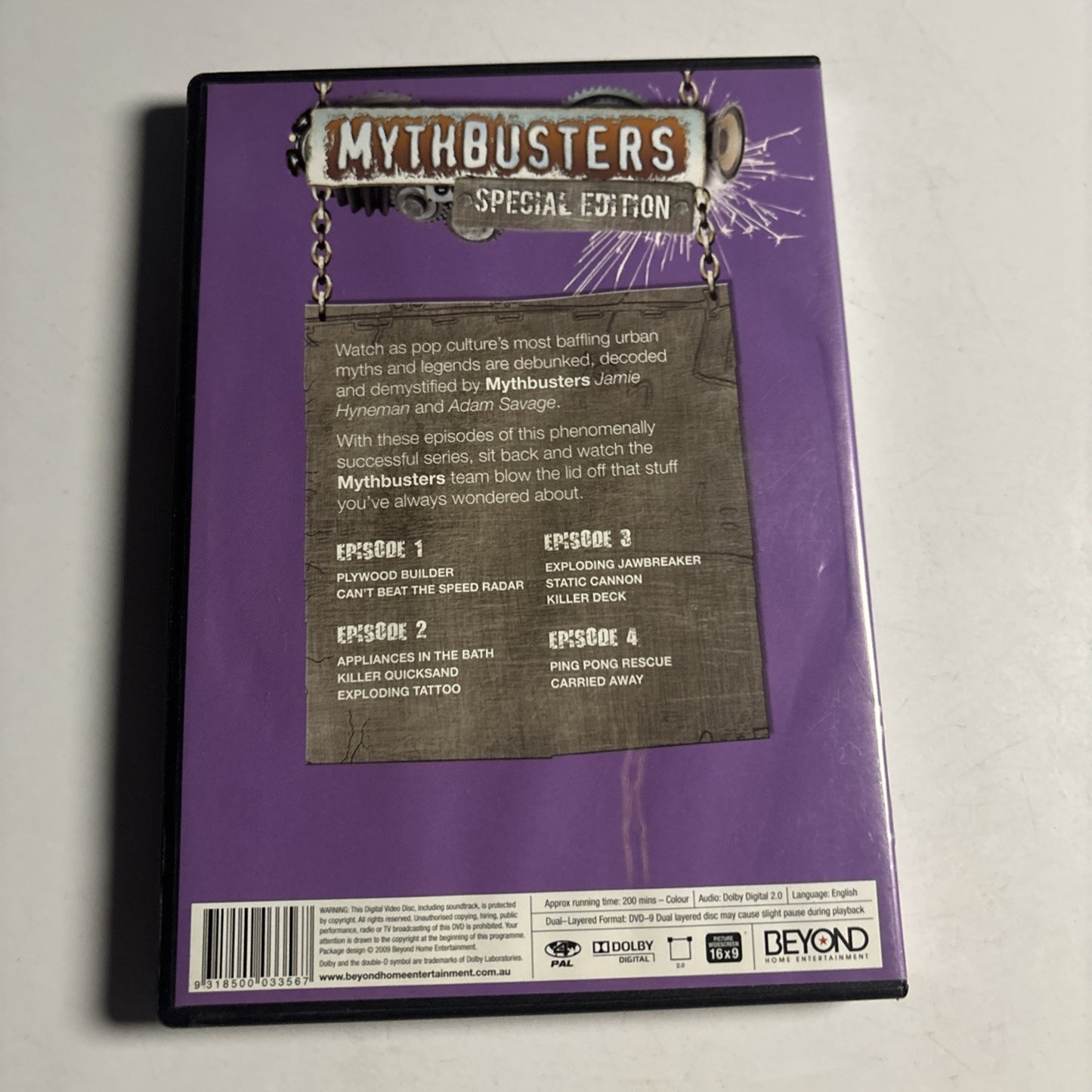 MythBusters - Special Edition Season 2 Volume 2 (DVD, 2009) Region 4
