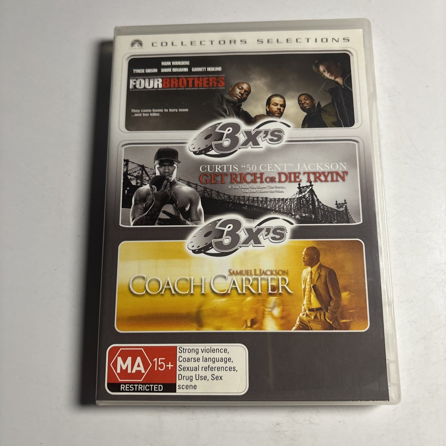 Four Brothers / Get Rich or Die Tryin' / Coach Carter (DVD, 2005) Region 4