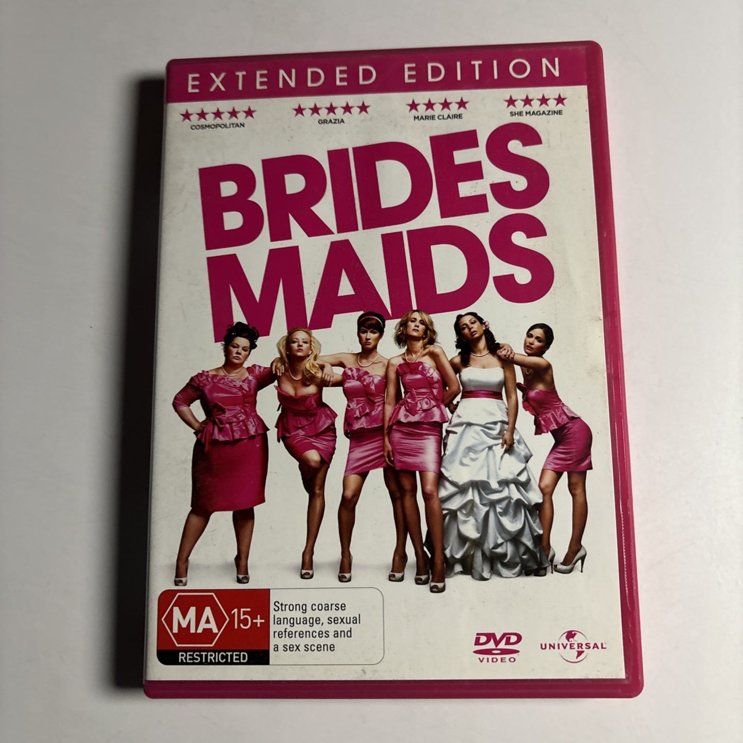 Bridesmaids - Extended Edition (DVD, 2011) Kristen Wiig, Terry Crews, Region 4