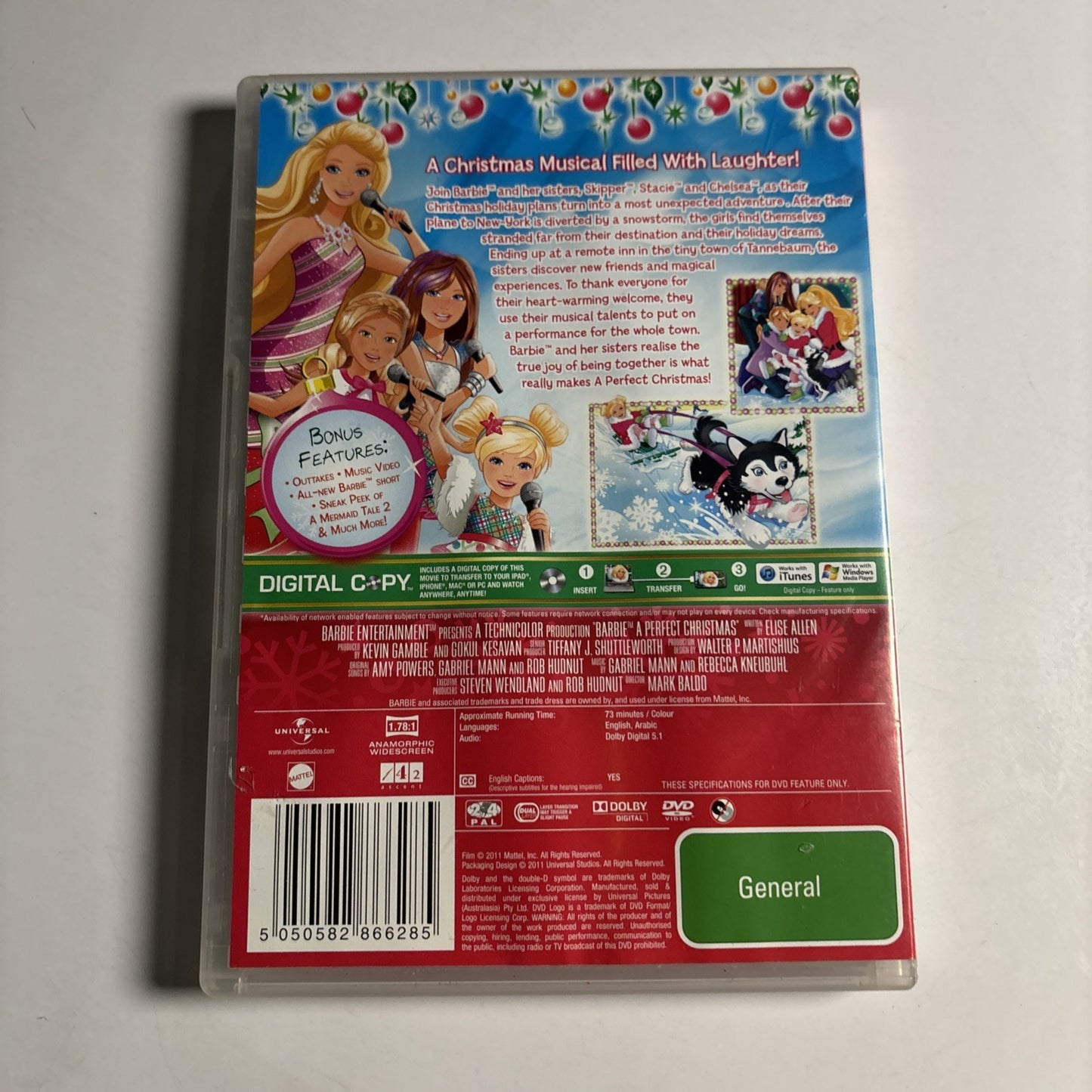 Barbie - A Perfect Christmas (DVD, 2011)  Region 4 &2