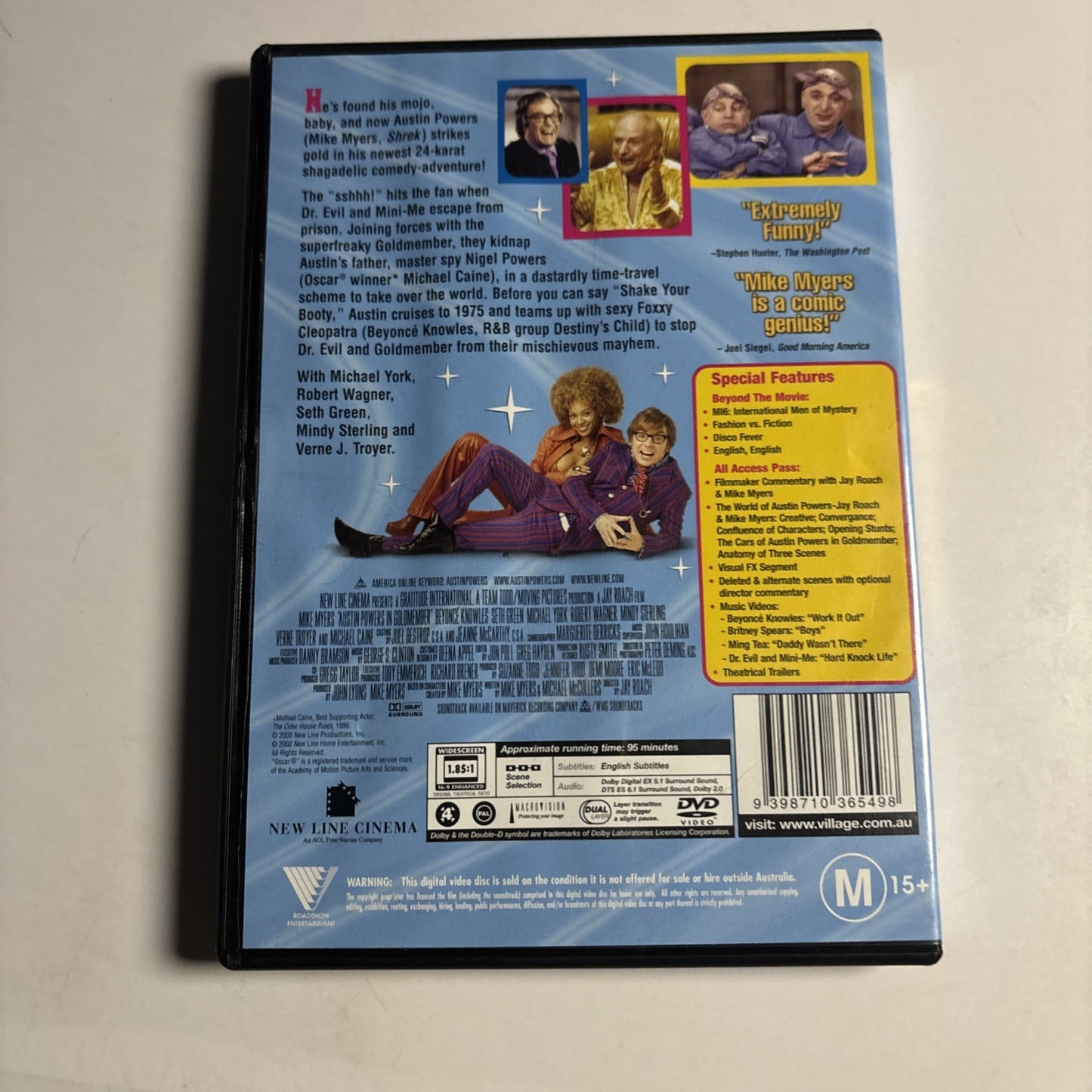 Austin Powers - Goldmember (DVD, 2002) Michael Myers Region 4