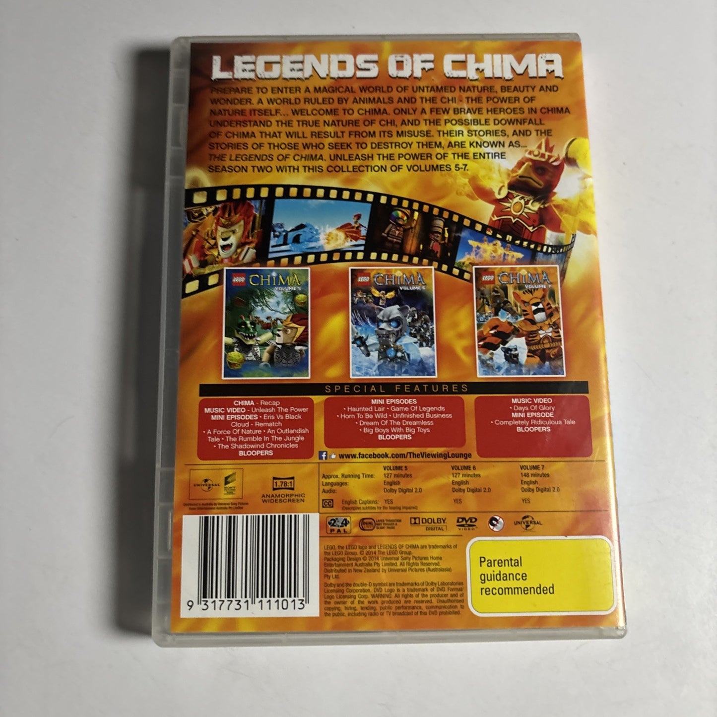 Lego - Legends of Chima : Season 2 : Vol 5-7 (DVD, 2013) Region 4 &2