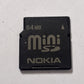 Nokia MiniSD 64mb Memory Card RP-SS064B