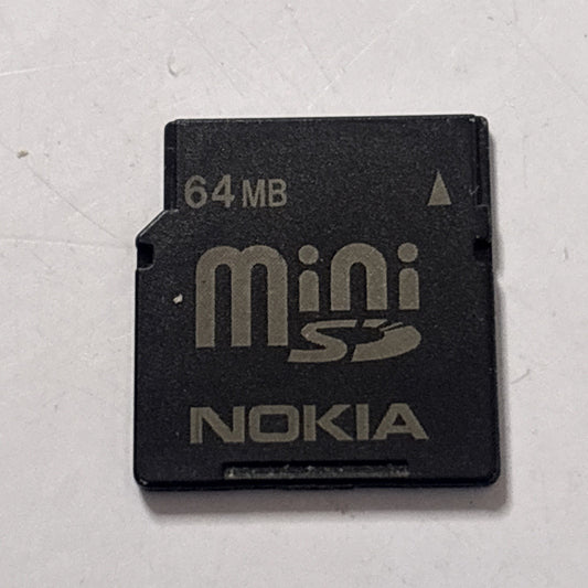 Nokia MiniSD 64mb Memory Card RP-SS064B
