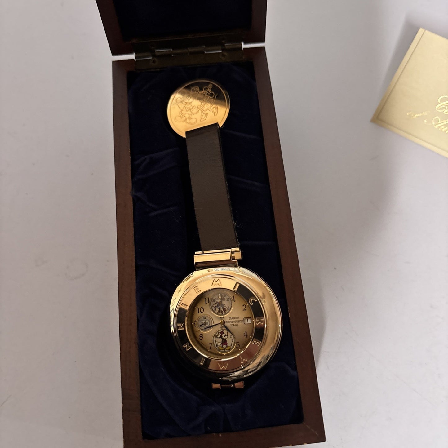 Seiko Disney Character Watch 8th Edition Mickey & Minnie Happy 70th Year 1998