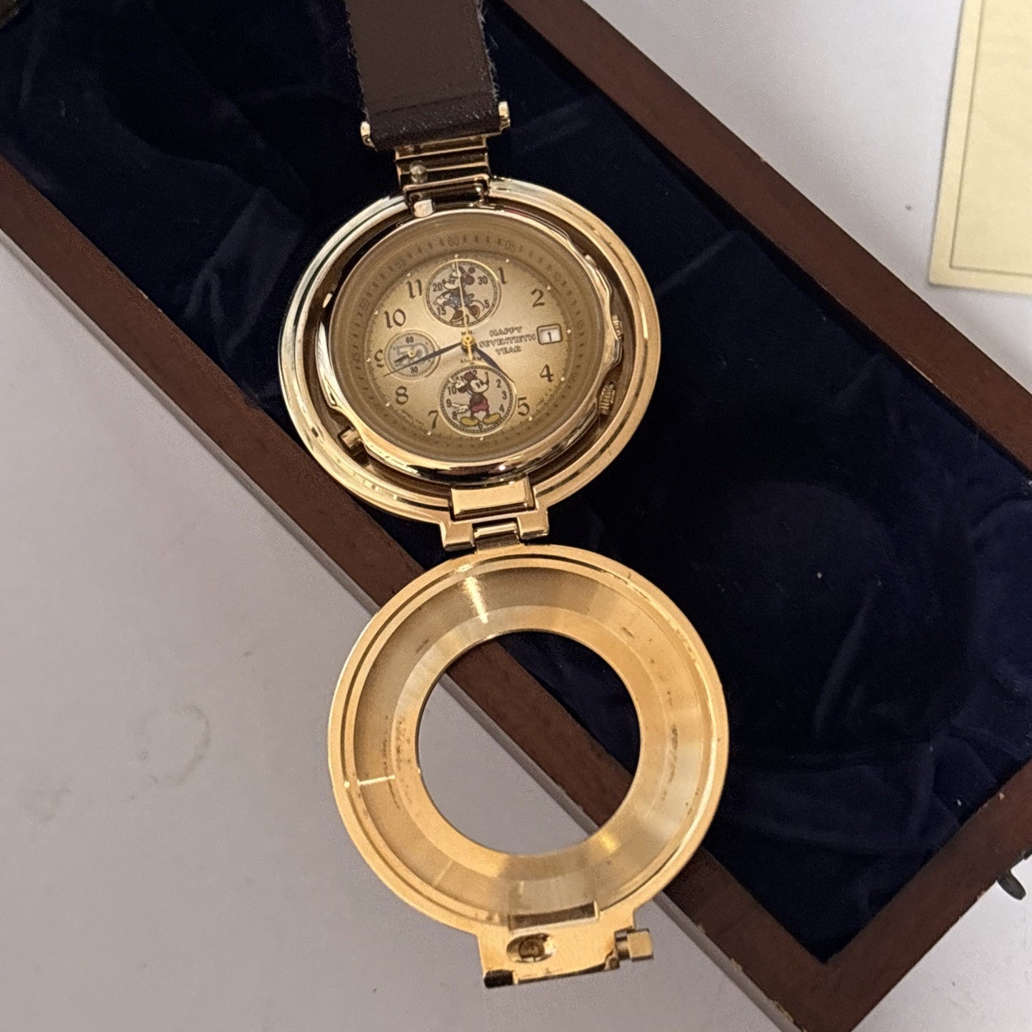 Seiko Disney Character Watch 8th Edition Mickey & Minnie Happy 70th Year 1998