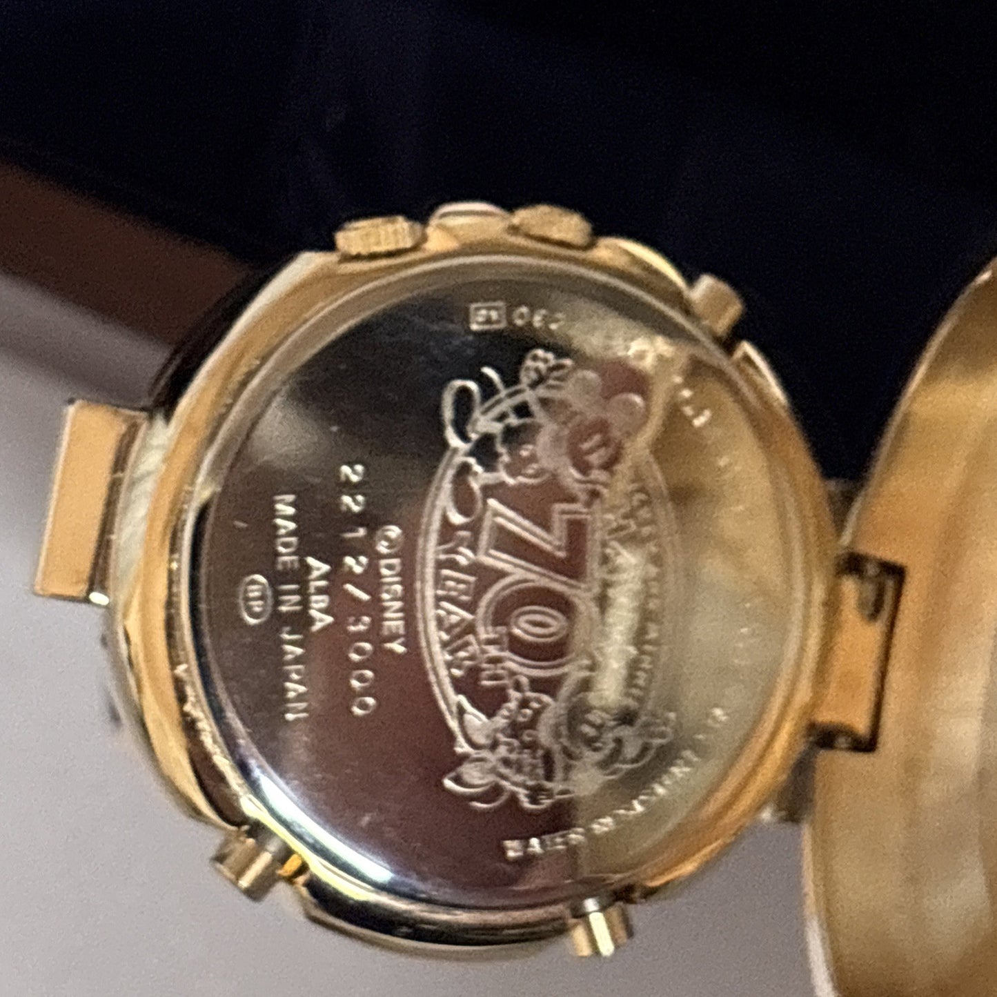 Seiko Disney Character Watch 8th Edition Mickey & Minnie Happy 70th Year 1998