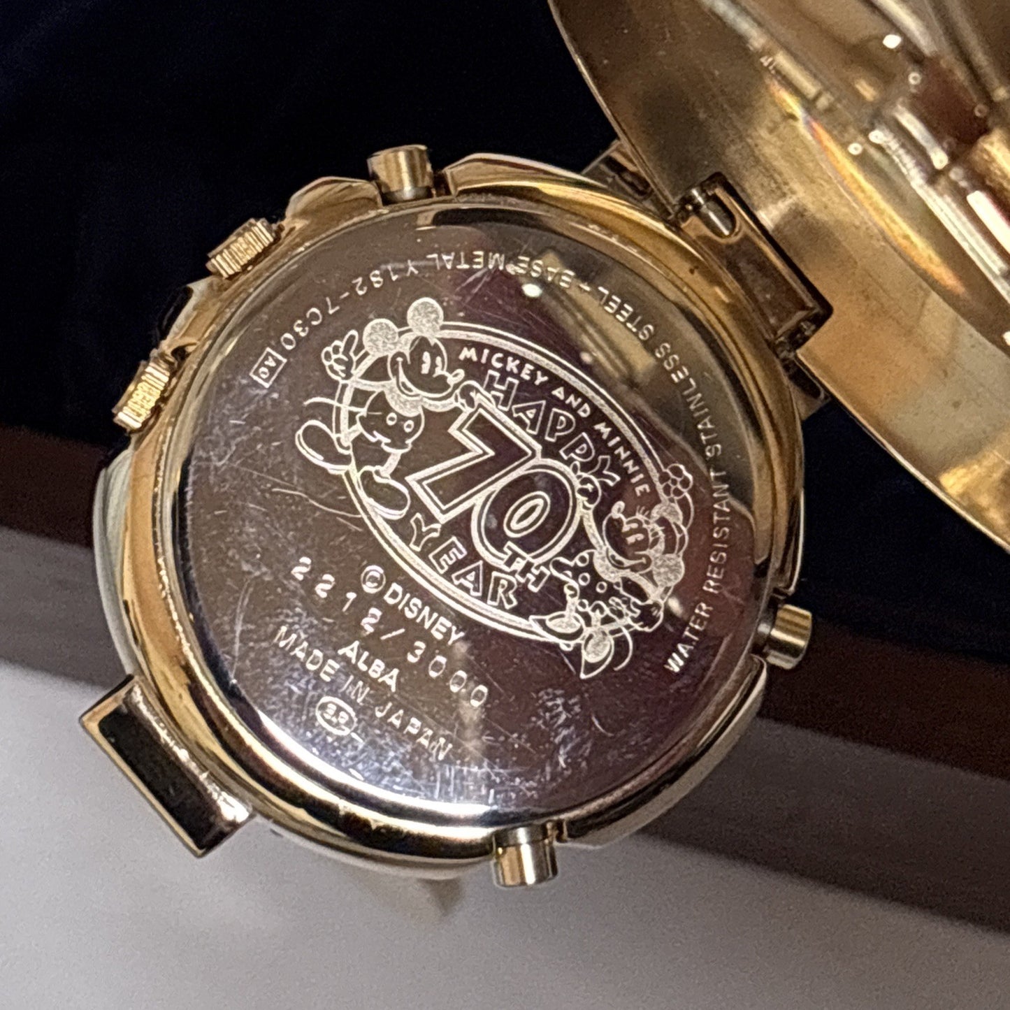 Seiko Disney Character Watch 8th Edition Mickey & Minnie Happy 70th Year 1998