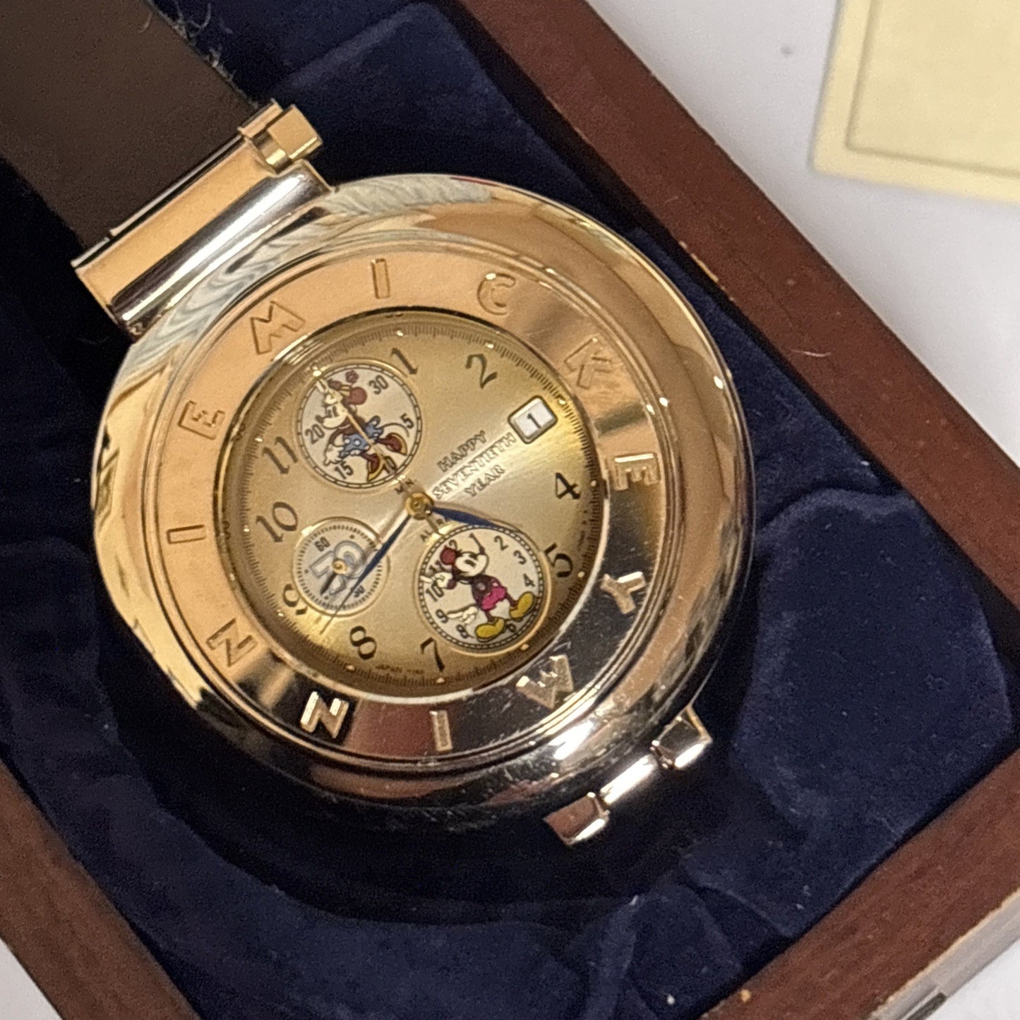 Seiko Disney Character Watch 8th Edition Mickey & Minnie Happy 70th Year 1998