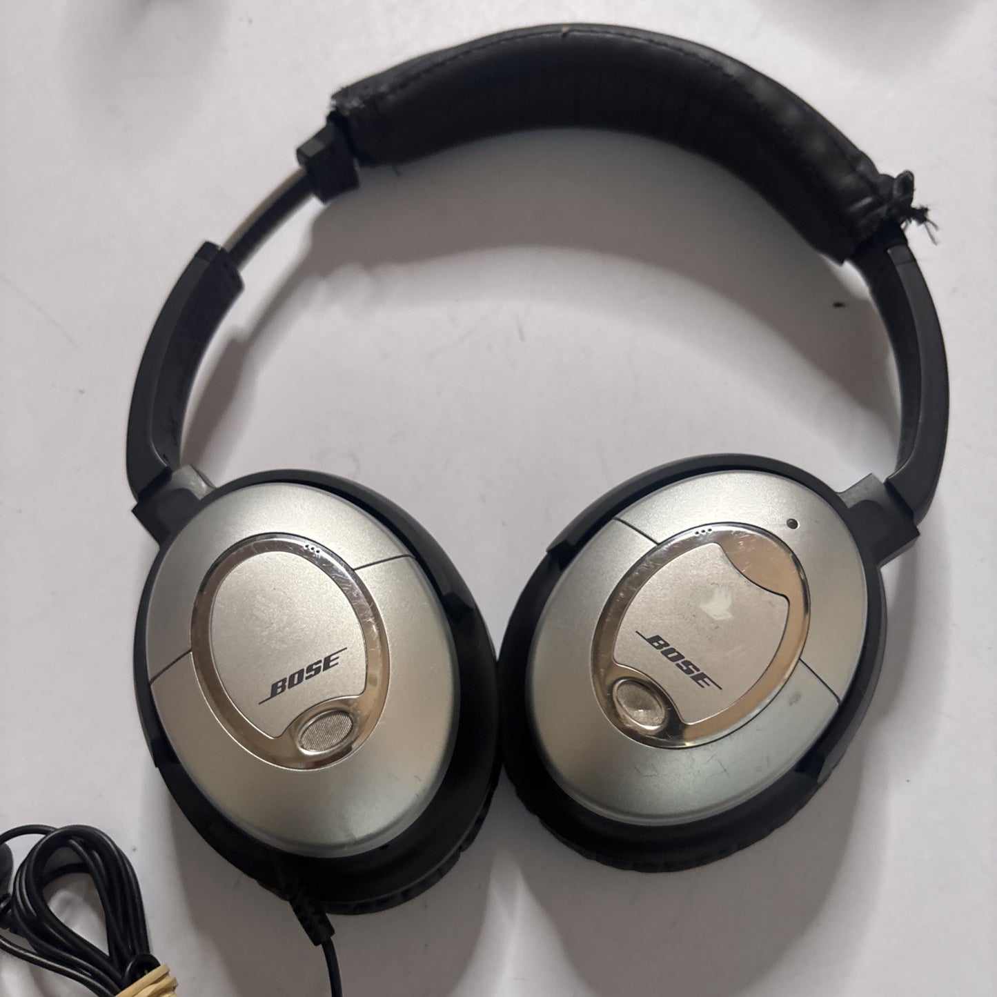 Bose QuietComfort 15 Headphones QC-15 Triple Prong Plug for Airplanes