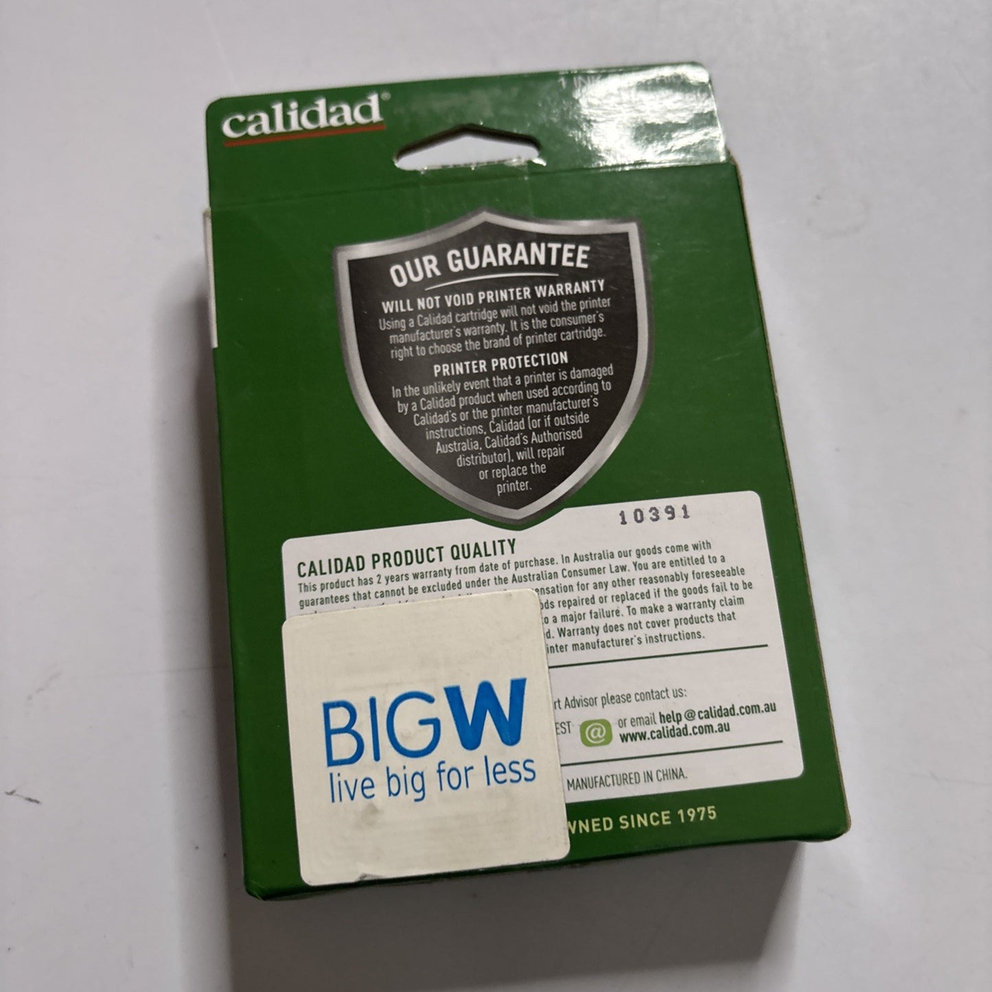 Calidad Black ink Cartridge BK1023 for Brother LC37 & LC57