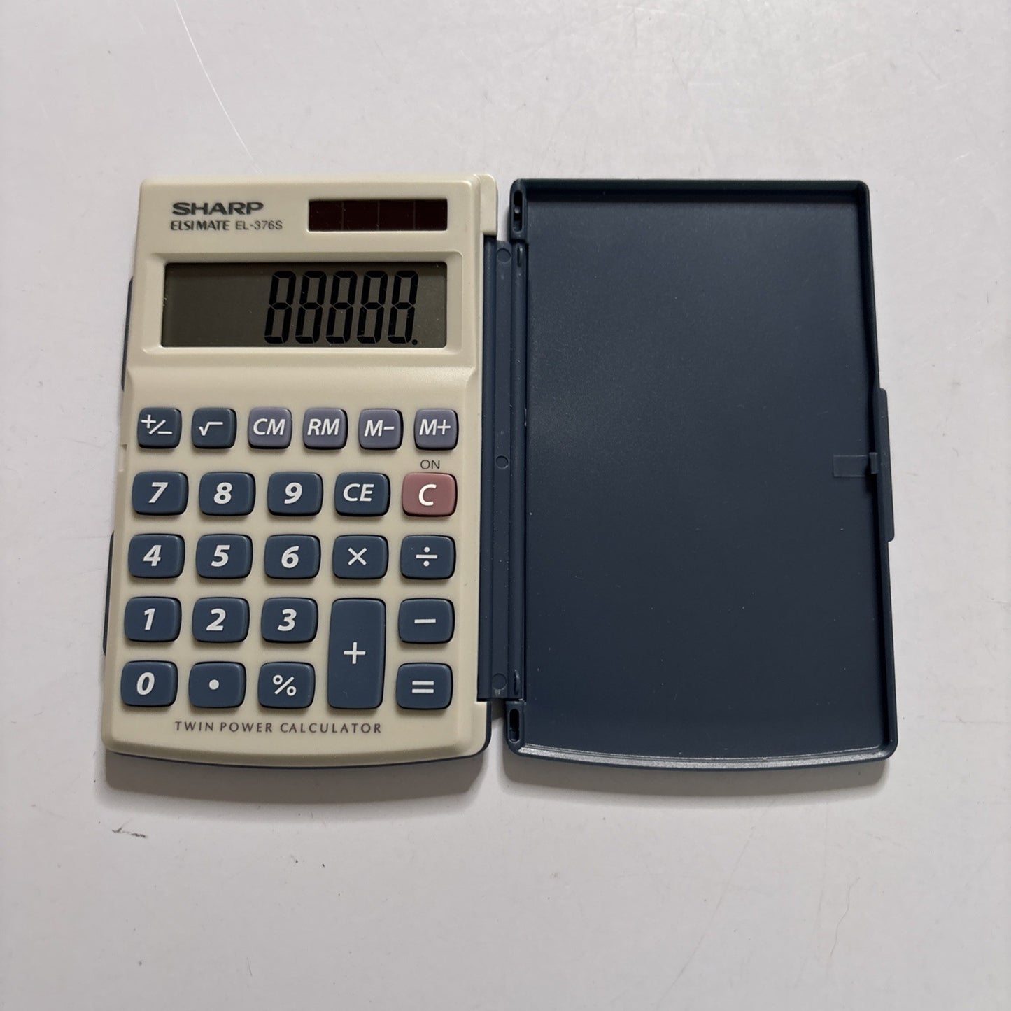 Sharp ELSIMATE EL-376S Calculator Twin Power Solar