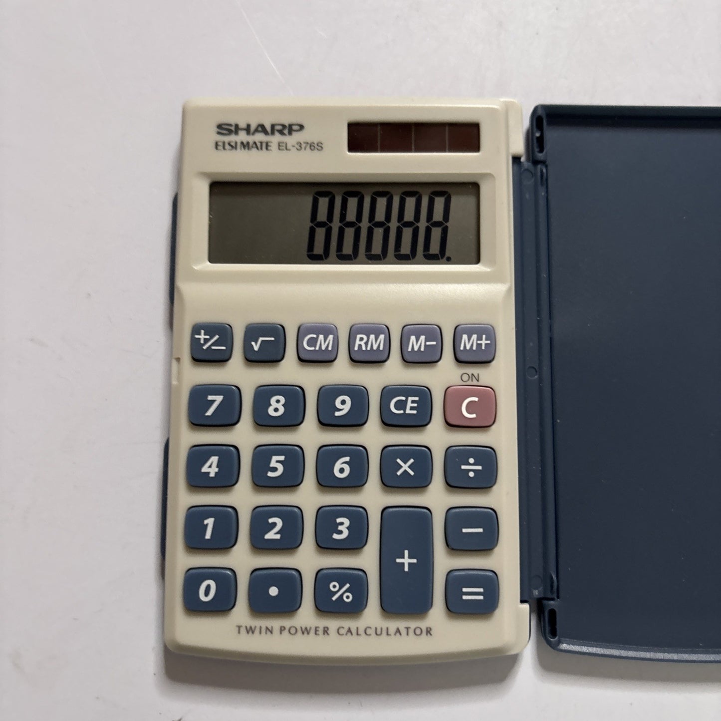Sharp ELSIMATE EL-376S Calculator Twin Power Solar