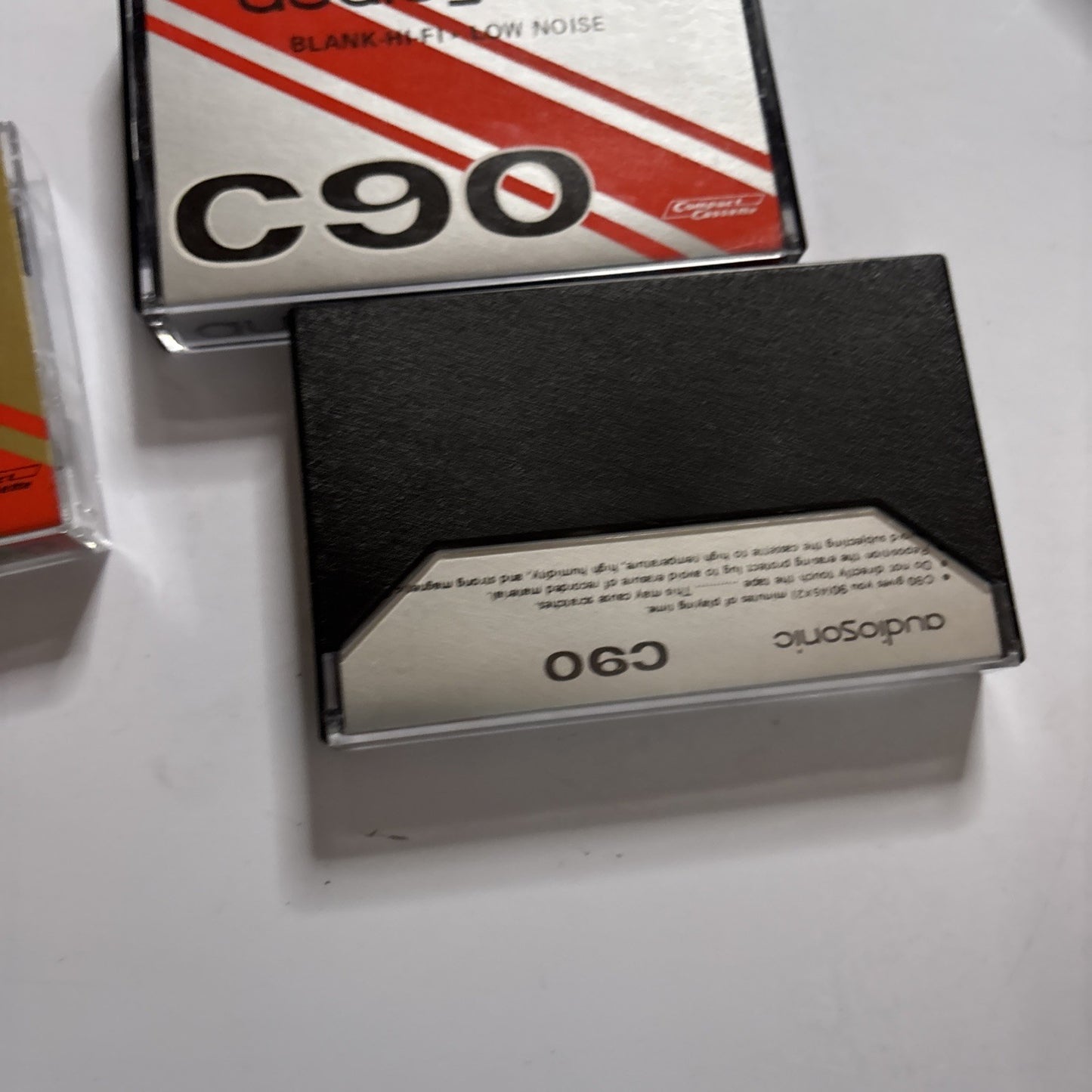 3x Audiosonic Blank Audio Cassette Tape C90 90 Minutes