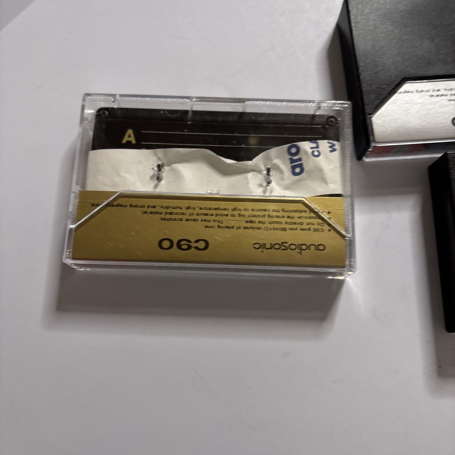 3x Audiosonic Blank Audio Cassette Tape C90 90 Minutes