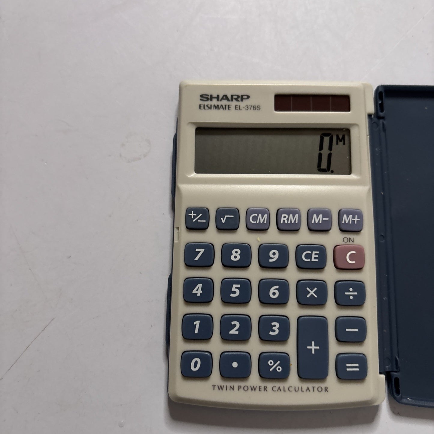 Sharp ELSIMATE EL-376S Twin Power Solar Calculator
