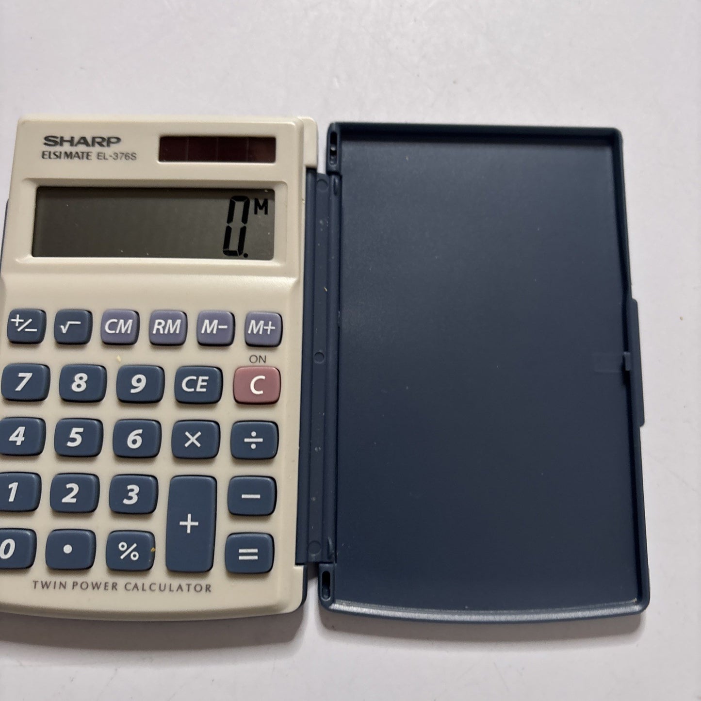 Sharp ELSIMATE EL-376S Twin Power Solar Calculator