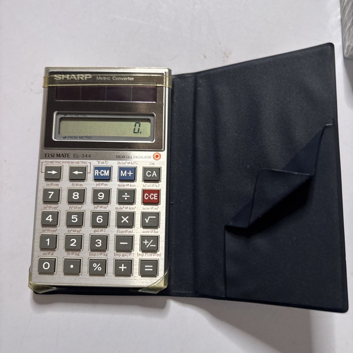 Sharp ELSIMATE EL-344 Metric Converter Solar Calculator