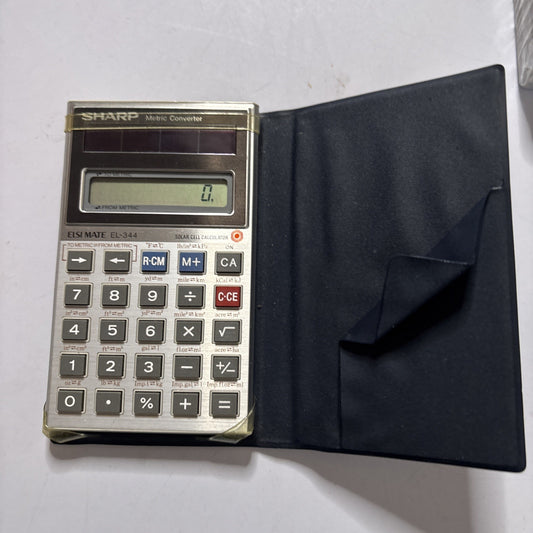 Sharp ELSIMATE EL-344 Metric Converter Solar Calculator