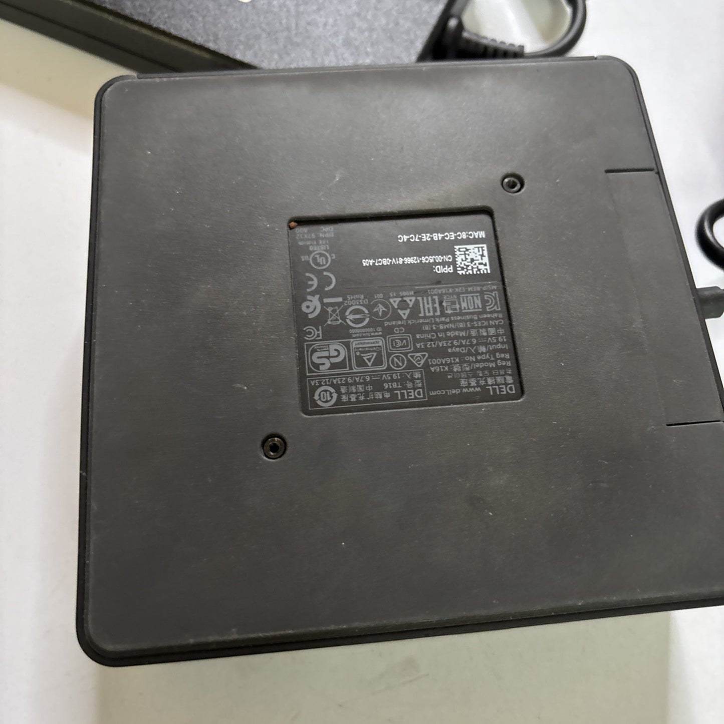 Dell K16A Laptop Thunderbolt USB-C Dock & HA250PM190 AC Adapter