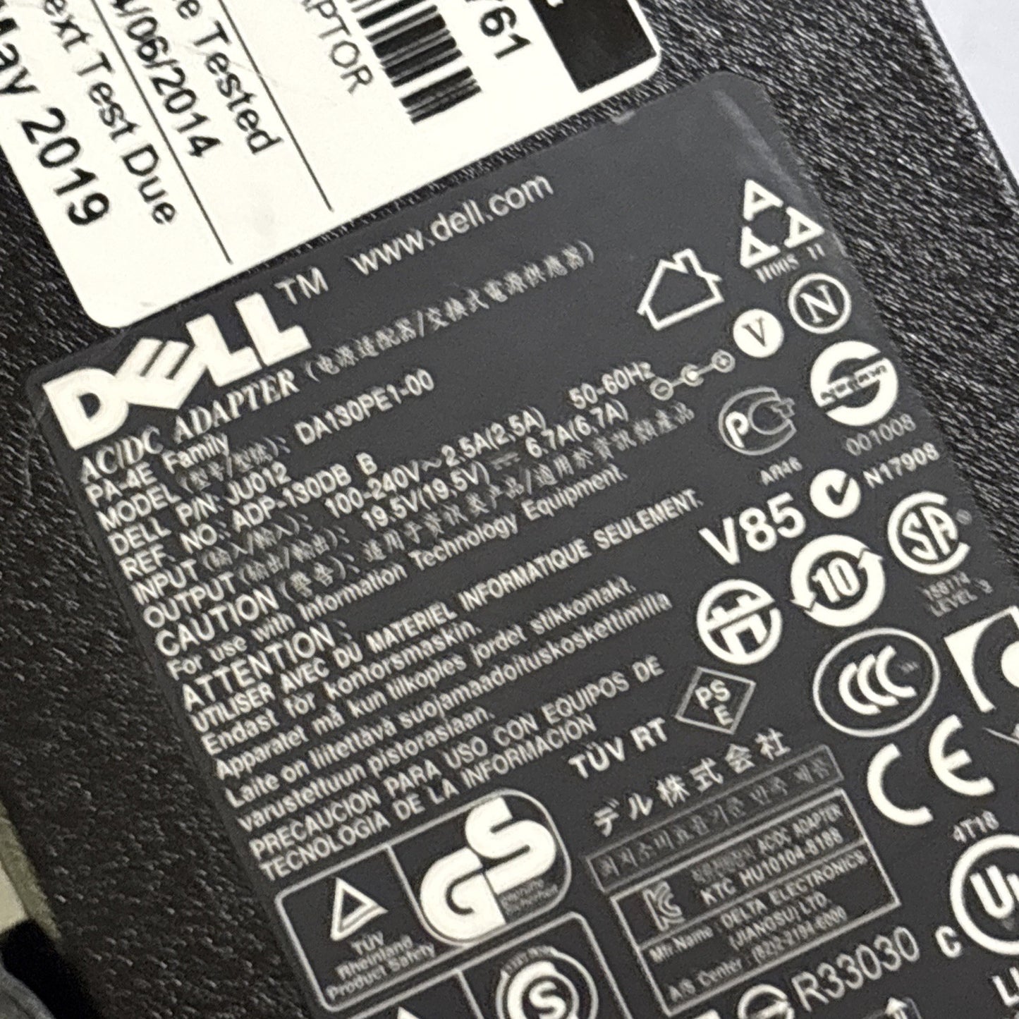 Dell D6000 4k Universal Port Replicator Docking Station & DA130PE1-00 AC Adapter
