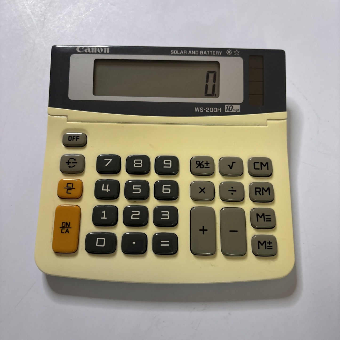 Canon Calculator 10 Digit Solar & Battery Powered WS-200H