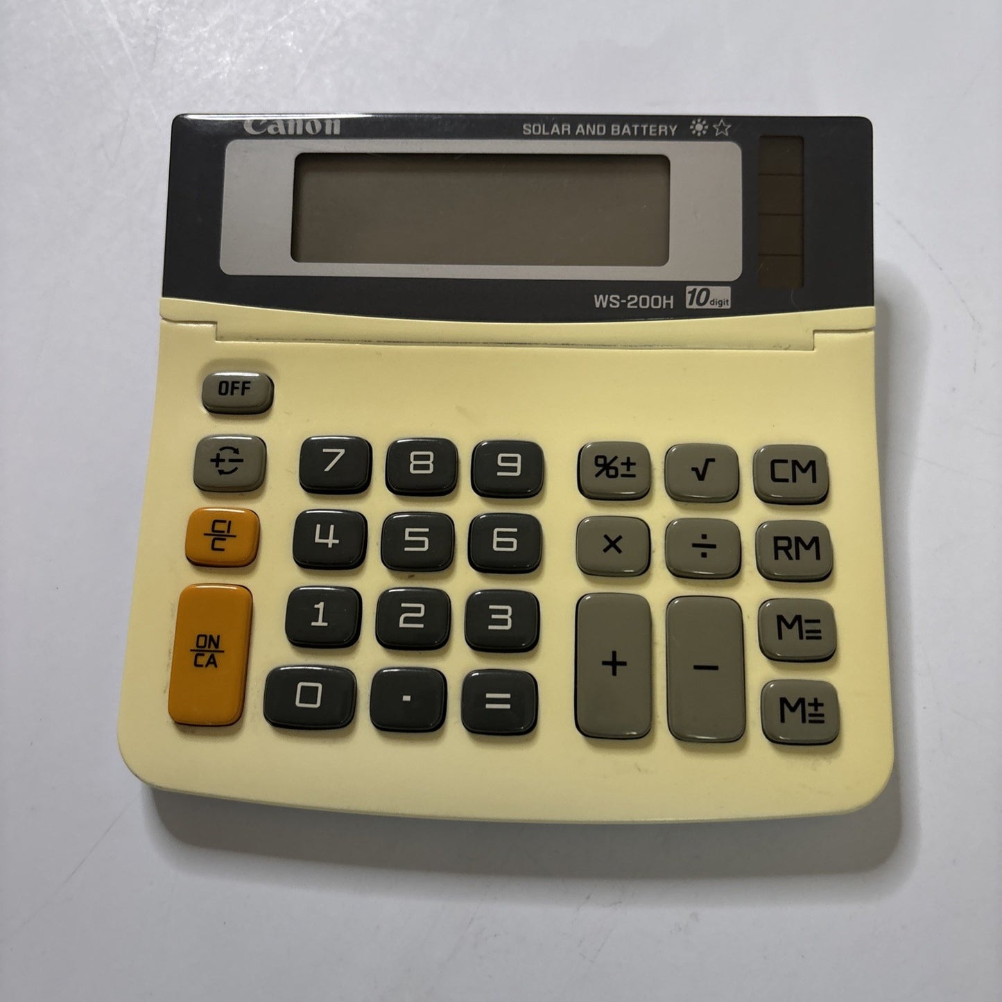 Canon Calculator 10 Digit Solar & Battery Powered WS-200H