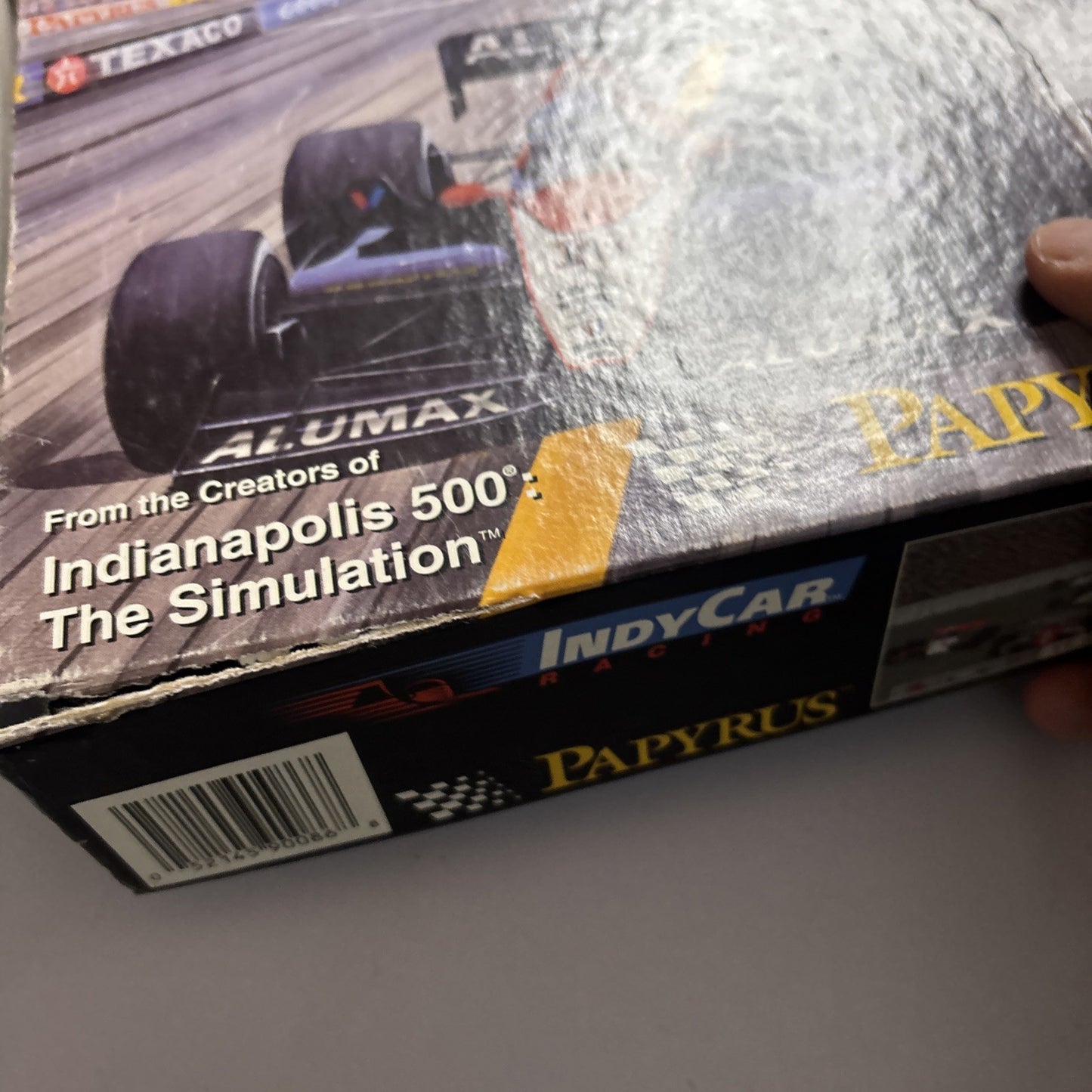 IndyCar Racing PC DOS Papyrus 3.5" Floppy Disc Big Box *Missing One Disc*