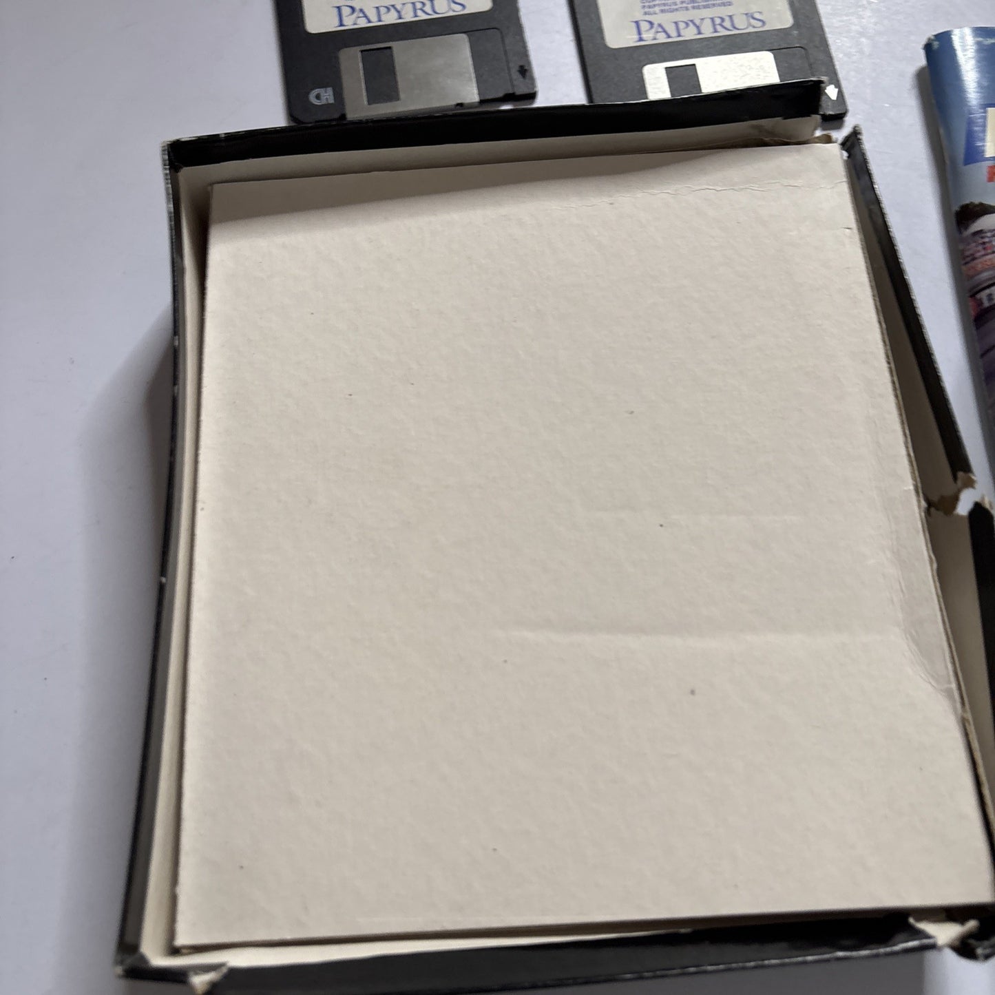 IndyCar Racing PC DOS Papyrus 3.5" Floppy Disc Big Box *Missing One Disc*