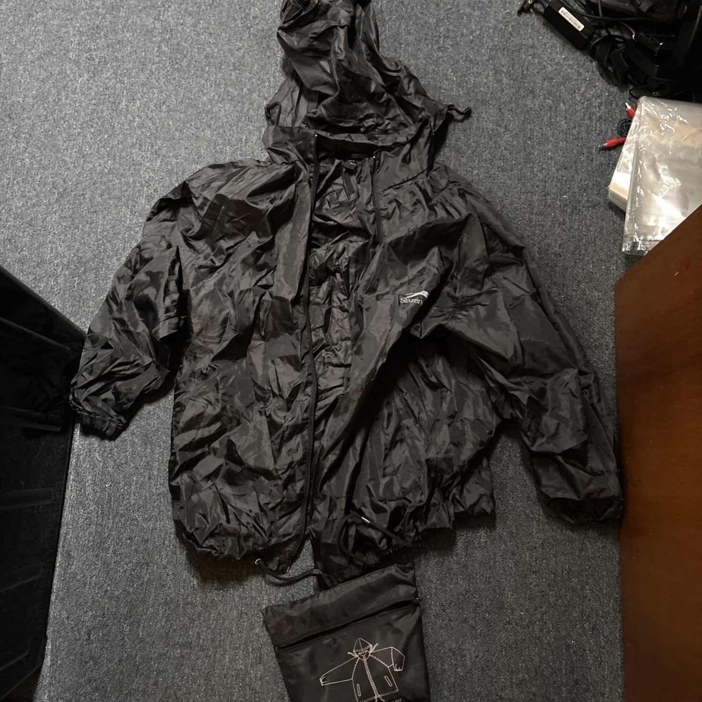 Slazenger Rain Jacket Sheer Instinct M Chest 95cm Black